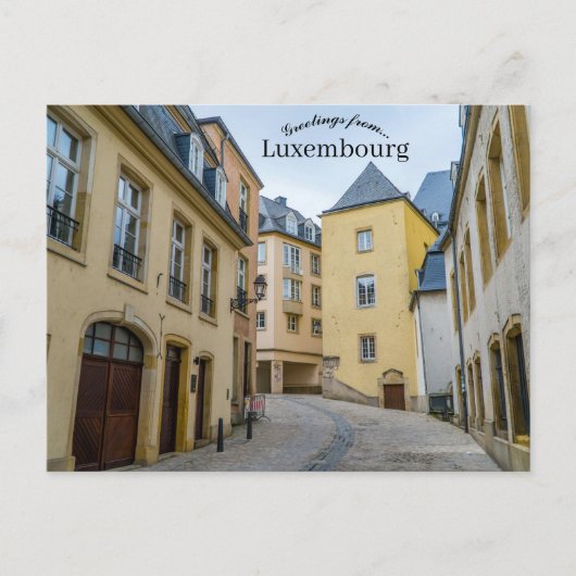 Carte Postale Rue à Luxembourg (Devant)