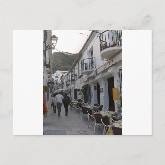 Carte Postale Rue à Mijas, Espagne (Devant)