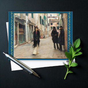 Carte Postale Rue à Venise par John Sargent