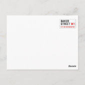 Carte Postale rue Baker (Dos)