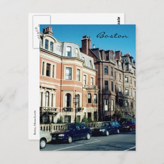 Carte Postale rue boston (Devant / Derrière)