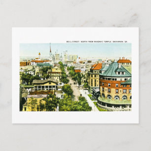 Carte Postale Rue Bull Nord depuis le temple maçonnique, Savanna