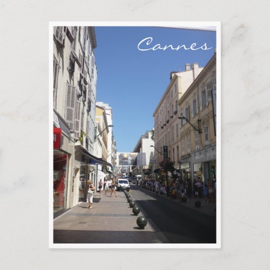 Carte Postale rue cannes (Devant)