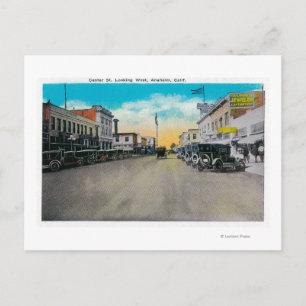 Carte Postale Rue centrale vue vers l'ouestAnaheim, Californie