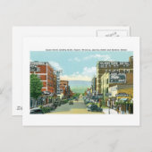 Carte Postale Rue Centre, Casper, Wyoming (Devant / Derrière)