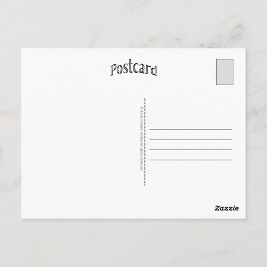 Carte Postale Rue Chat 1 (Dos)