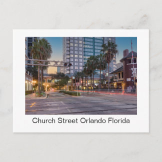 Carte Postale rue Church Orlando Floride – centre historique