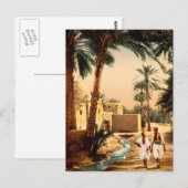 Carte Postale Rue dans la vieille ville, Biskra, Algérie (Devant / Derrière)