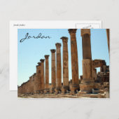 Carte Postale rue de colonne de jerash (Devant / Derrière)