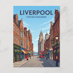 Carte Postale Rue de Liverpool Royaume-Uni