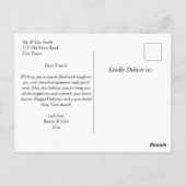 Carte Postale rue de Noël Joyeuses Fêtes Californie (Dos)