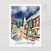 Carte Postale rue de Noël Joyeuses Fêtes Californie (Devant)