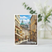 Carte Postale Rue de Salzbourg Autriche Voyage (Debout devant)