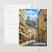 Carte Postale Rue de Salzbourg Autriche Voyage (Devant / Derrière)