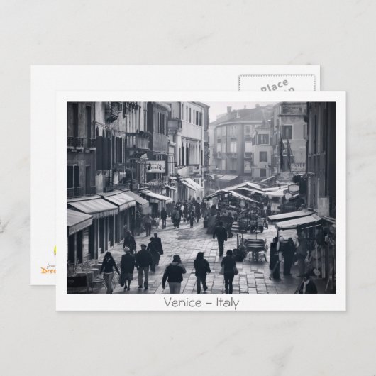 Carte Postale Rue de Venise (Devant / Derrière)