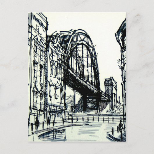 Carte Postale Rue Dene de Tyne Bridge (Devant)