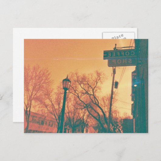 Carte Postale Rue du café (Devant / Derrière)