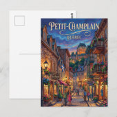 Carte Postale Rue du Petit-Champlain Canada (Devant / Derrière)