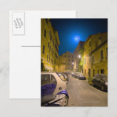Carte Postale Rue du quartier romain la nuit (Devant / Derrière)