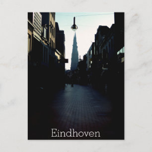 Carte Postale Rue Eindhoven & Catharinakerk, Pays-Bas