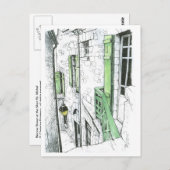 Carte Postale Rue étroite au Mont Saint-Michel (Devant / Derrière)