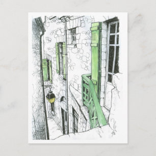 Carte Postale Rue étroite au Mont Saint-Michel