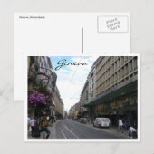 Carte Postale rue geneva (Devant / Derrière)