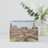 Carte postale - Rue historique : Lawrence, Kansas (Debout devant)