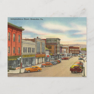 Carte Postale rue independent, Shamokin, Pennsylvanie