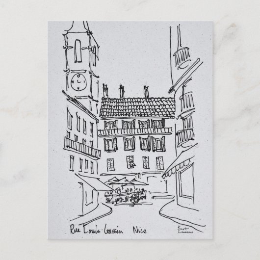Carte Postale Rue Louis Gassin, Vieux Nice | Nice, France (Devant)