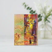 CARTE POSTALE RUE MÉDIÉVALE DE FLORENCE LA NUIT (Debout devant)