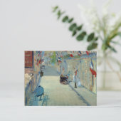 Carte Postale Rue Mosnier avec drapeaux Manet France Art (Debout devant)