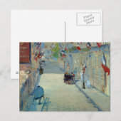 Carte Postale Rue Mosnier avec drapeaux Manet France Art (Devant / Derrière)