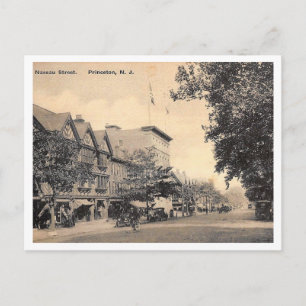 Carte Postale Rue Nassau, Princeton, New Jersey Vintage