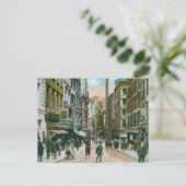 Carte Postale Rue Nassau vintage, New York City (Debout devant)