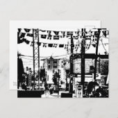 Carte Postale Rue Party Rue Laval Hull Gatineau Noir n Blanc (Devant / Derrière)