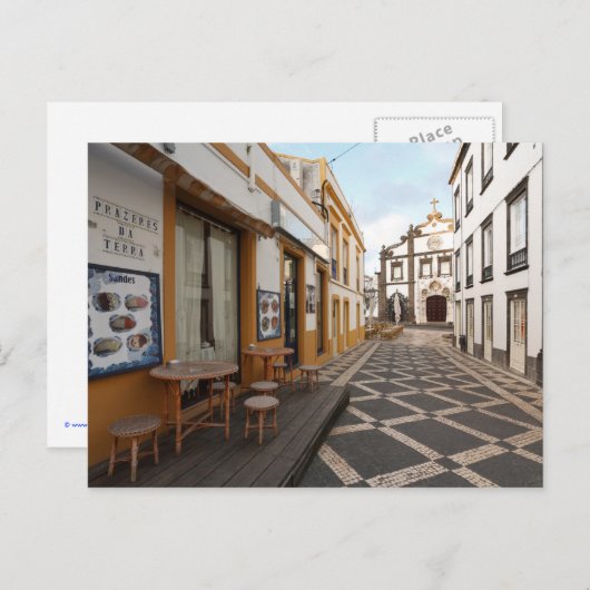 Carte Postale Rue piétonne (Devant / Derrière)