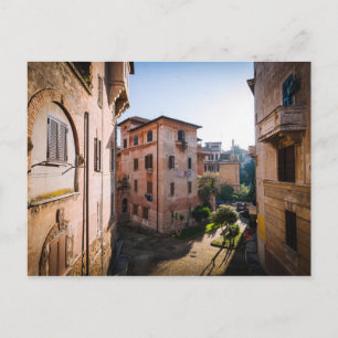Carte Postale Rue pittoresque tranquille à Rome Italie