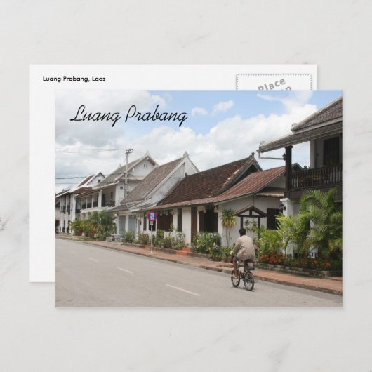 Carte Postale rue prabang (Devant / Derrière)