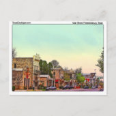 Carte Postale Rue principale, Fredericksburg, TX (Devant)