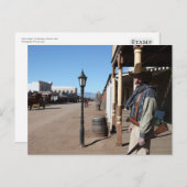 Carte Postale Rue principale, pierre tombale (Devant / Derrière)