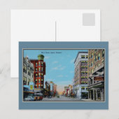 Carte Postale Rue principale vintage Joplin Missouri (Devant / Derrière)