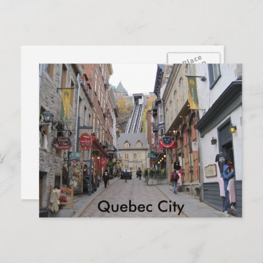 Carte Postale Rue Québec (Devant / Derrière)