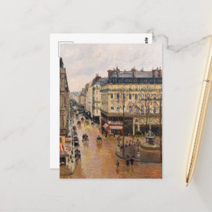 Carte Postale Rue Saint-Honore l'après-midi, Effet de la pluie