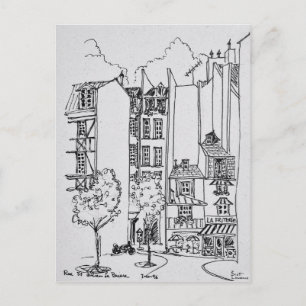 Carte Postale Rue Saint-Julien-le-Pauvre Paris, France