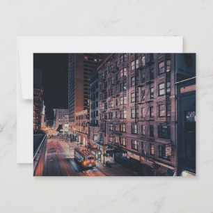 Carte Postale Rue San Francisco en nocturne