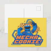 Carte Postale Rue Sésame | Cookie Monster Mecha Cookie! (Devant / Derrière)