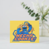Carte Postale Rue Sésame | Cookie Monster Mecha Cookie! (Debout devant)
