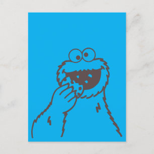 Carte Postale Rue Sésame   Cookies Monster Bright