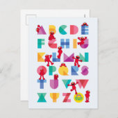 Carte Postale Rue Sésame | Elmo Alphabet (Devant / Derrière)